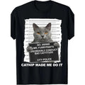 Funny cat print T-shirt  made in usa Hoodie, Sweatshirt | GrindPrints.com