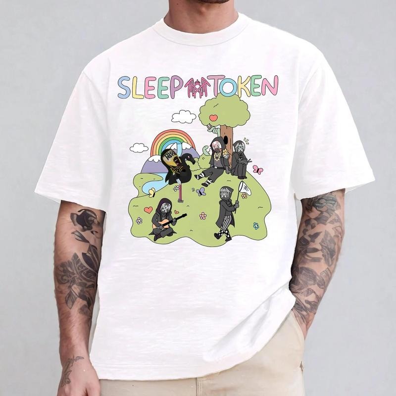 Funny meme Sleep Token flamingo Band Hoodie, The Even In Arcadia Sweatshirt, Concert Tour 2025 T-shirt 2 | GrindPrints.com