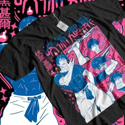 Fushiguro Toji T-shirt Jujutsu Kaisen Anime Horror Gifts Short Sleeve All Sizestyle{n002}2 Hoodie, Sweatshirt
