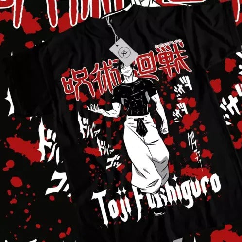 Fushiguro Toji T-shirt Jujutsu Kaisen Anime Horror Manga Short Sleeve All Size Hoodie, Sweatshirt | GrindPrints.com
