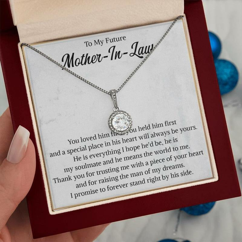 Future Mother In Law Necklace, Future Mother In Law, Mothers Day Gift For Future Mom In Law, Necklace With Message Card,...