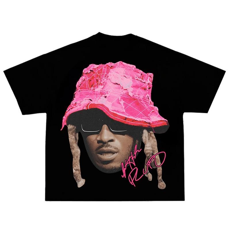 Future Pink Big Face Graphic Rap Tee Hoodie, Sweatshirt | GrindPrints.com