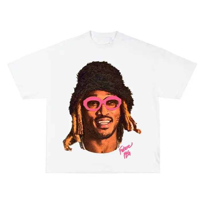 Future Pink Cute Rap Graphic Big Face T-shirt Hoodie, Sweatshirt | GrindPrints.com