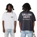 GALLERY DEPT Cotton T-shirt classic logo T shirt letter printing T shirts for boys and girls loose high street...