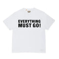 GALLERY DEPT. EVERYTHING MUST GO TEE Lifestyle slogan series printed short sleeved t-shirt white Hoodie, Sweatshirt
