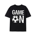 GAME ON And Soccer Graphic Print, Men's Novel Graphic Design T-shirt, Casual Comfy Tees For Summer, Men's Clothing Tops...