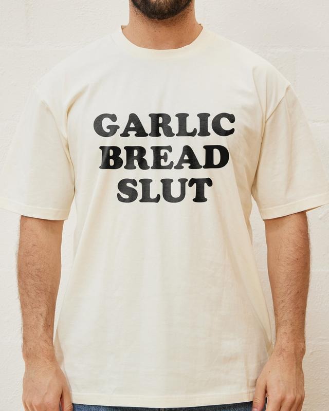 GARLIC BREAD SLUT T-SHIRT, Men Summer Fashion Cotton, Cotton Menswear, S to 3XL Soft Top Hoodie, Sweatshirt | GrindPrints.com