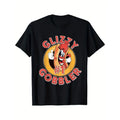 GLIZZY GOBBLER 100% Cotton Mature Geometric Pattern Crew Neck Short Sleeve Regular Fit Casual Daily Made USA T-Shirts, Hoodie, Sweatshirt