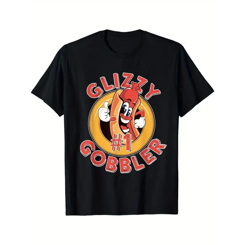 GLIZZY GOBBLER 100% Cotton Mature Geometric Pattern Crew Neck Short Sleeve Regular Fit Casual Daily Made USA T-Shirts, Hoodie, Sweatshirt