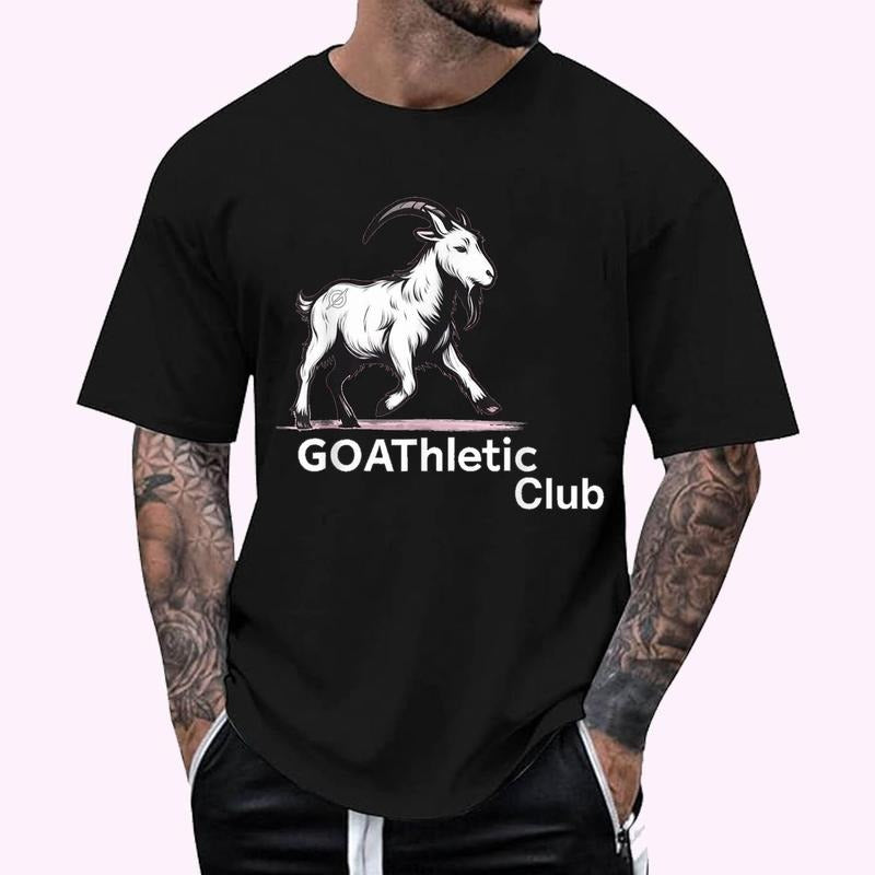 GOAThletic Club For the MEGA-Goats T-Shirt | Unisex Cotton Tee, Top Menswear Hoodie, Sweatshirt | GrindPrints.com