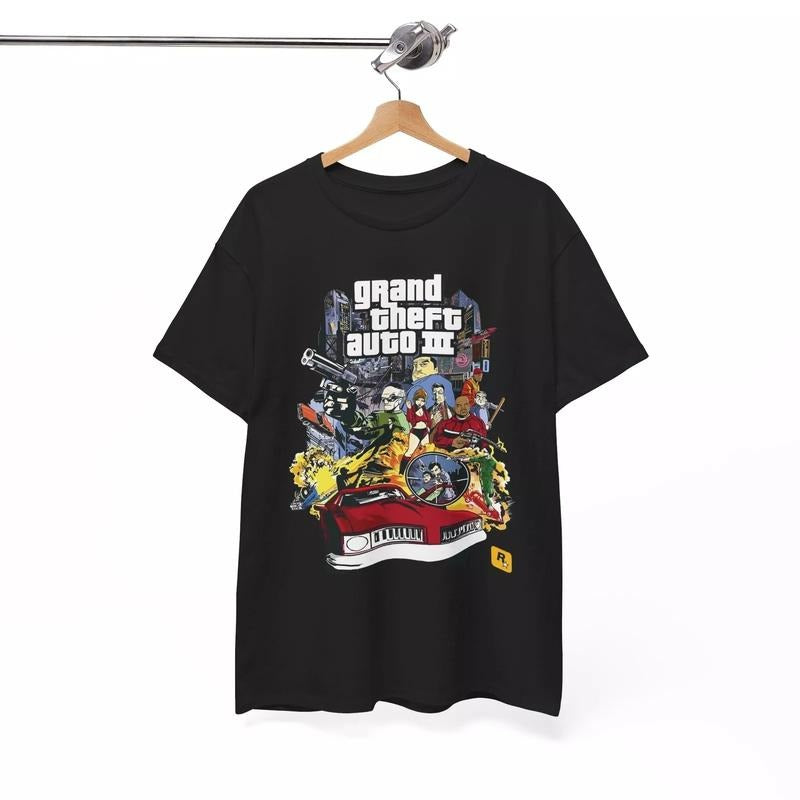 GRAND THEFT AUTO 3 T SHIRT GRAND AUTO SAN ANDREAS GTA 6 VICE CITY ROCKSTAR Hoodie, Sweatshirt | GrindPrints.com