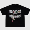 GRILLZ CROSS Chain Garment Dyed Boxy Ultra Cotton Shirt Hoodie, Sweatshirt | GrindPrints.com