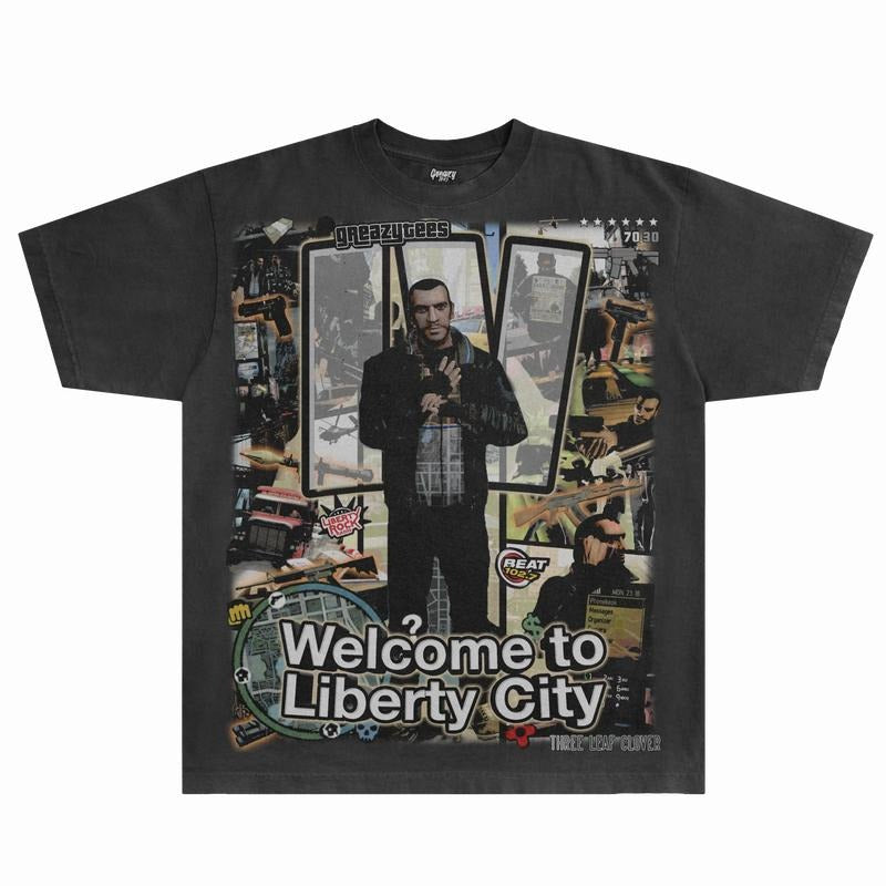 GTA IV Tee | Vintage Tee Graphic T-Shirt Sweatshirt Hoodie | Sport Tee - Gift For Fan | GrindPrints.com