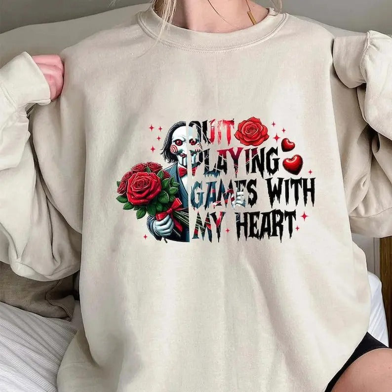 Galentine's Gang Crewneck Sweatshirts, Valentine's Day Movies Hoodies, Valentine Graphic Tee | GrindPrints.com