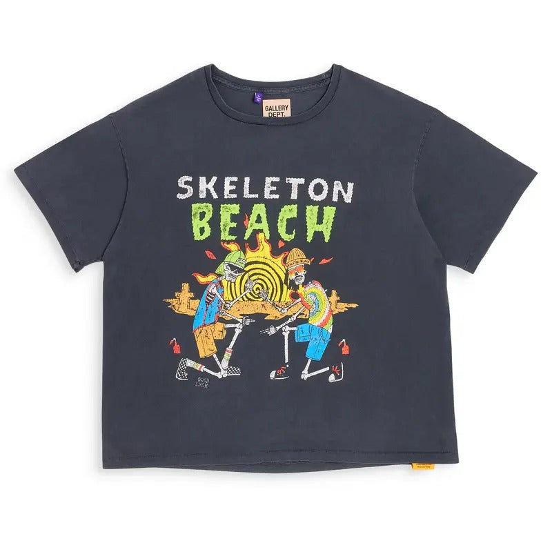 Gallery Depot Skull Beach Letter Printed Men Women Cotton T-shirt Hoodie, Sweatshirt | GrindPrints.com