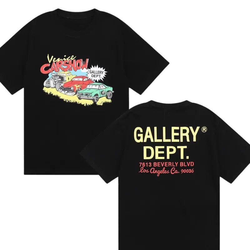 Gallery Dept. Car T-Shirt, Letter and Skull Tee, Car lover shirt, High Street Tops, Casual Shirt, Streetwear, Carshow...
