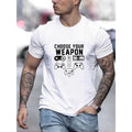 Game Console Print Crew Neck T-shirt - Fashionably Designed, Ultra-Comfortable, Highly Versatile, Sporty Athletic Style,...