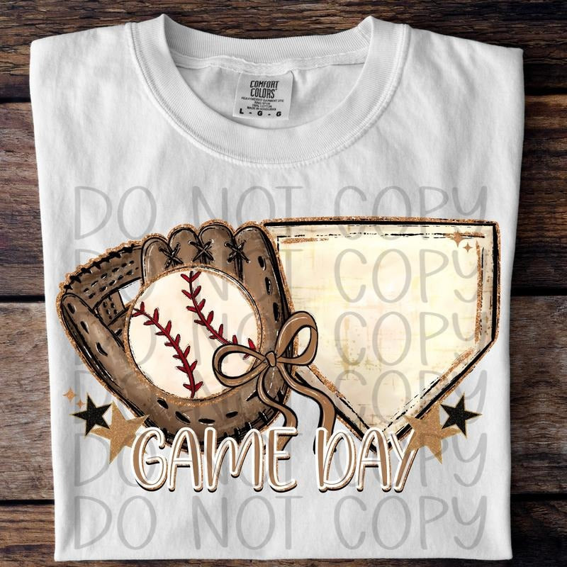 Game Day Baseball DTF Transfers - THIS IS NOT A SHIRT Hoodie, Sweatshirt | GrindPrints.com