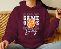 Game Day Basketball Hoodie, Gifts For Basketball Fan, Long Sleeve Crewneck Shirt, Basketball Gifts, Game Day Sweater,...