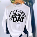 Game Day Football Long Sleeve Tee, Made in the USA, Long Sleeve Shirts, #sports #fall Hoodie, Sweatshirt | GrindPrints.com