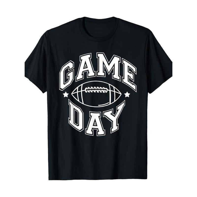 Game Day Football season Fun Men Women Team Sports Retro T-shirt, men's T-shirt Made in USA Hoodie, Sweatshirt
