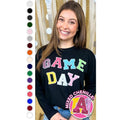Game Day Sequin Funky Mix Long Sleeve T-Shirt Hoodie, Sweatshirt | GrindPrints.com