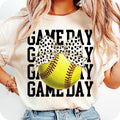 Game Day Softball Bow T-Shirt, Retro softball T-Shirt, Softball Embroidery T-Shirt, Softball Mama T-Shirt, Softball Mom...