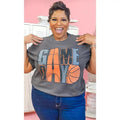 Game Day Stacked Basketball Shirt Hoodie, Sweatshirt | GrindPrints.com