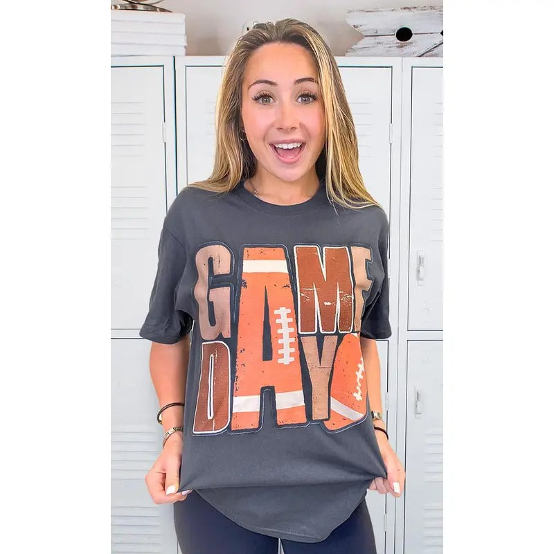 Game Day Stacked Football Shirt Hoodie, Sweatshirt | GrindPrints.com