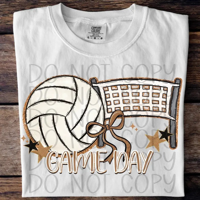 Game Day Volleyball DTF Transfers - THIS IS NOT A SHIRT Hoodie, Sweatshirt | GrindPrints.com