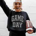 Game Day, Checkered, Football, Sports, Big Game, Touchdown, Tailgate Party Sweatshirt, Women's Crew Neck, Crewneck...