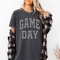 Game Day, Checkered, Football, Sports, Big Game, Touchdown, Tailgate Party Tshirt, Women's Comfort Colors Tshirt, Graphic...