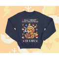 Gamer Kawaii Ugly Christmas Sweater - Coffee and Cute sweatshirt gift - video game monster - All I want for Christmas is...