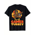 Gamer Turkey VIdeo Games Gaming Boys Thanksgiving Boys Girls Men T-Shirt Halloween Thanksgiving Christmas Gifts for Men...