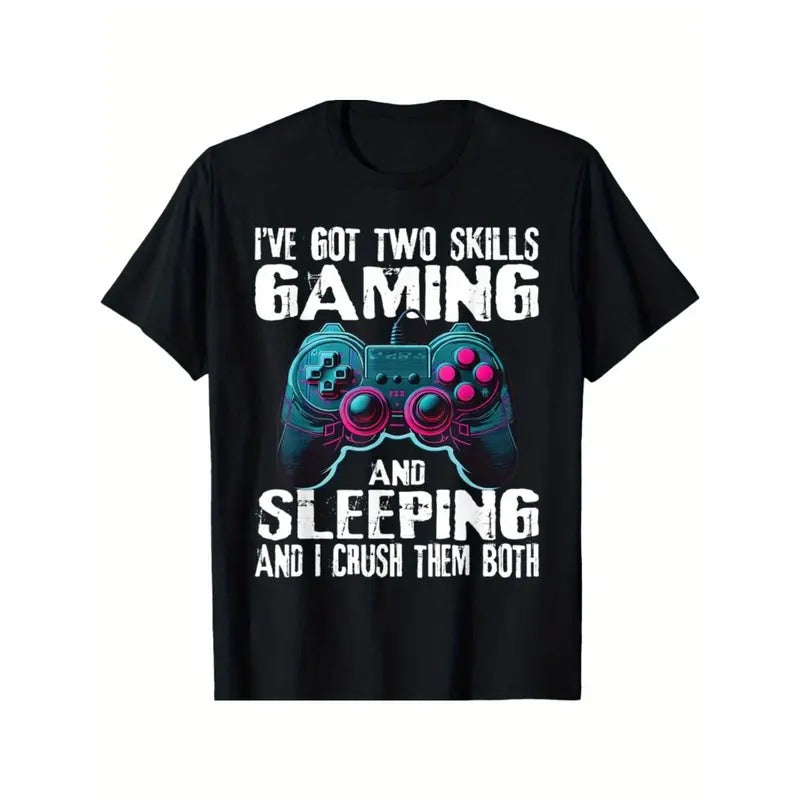 Gaming And Sleeping Funny Gamer Sayings Boys Teens Kids Men T-Shirt made in usa Hoodie, Sweatshirt | GrindPrints.com