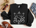 Ganesha Elephant Sweatshirt, Mandala Animal Hoodie, Elephant Lover Gift Sweater, Indian Meditation Birthday Gift...
