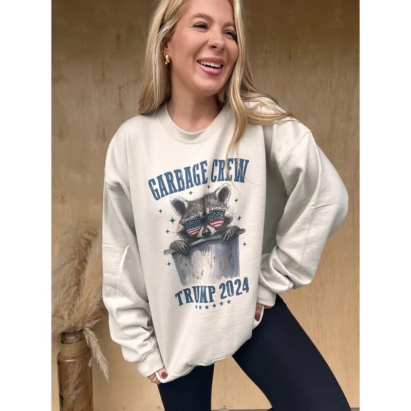 Garbage Crew Graphic Top T-Shirts, Hoodie, Sweatshirt | GrindPrints.com