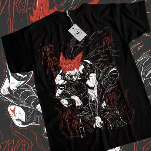 Garou T-shirt One Punch Shonen King Horror Anime Manga Black Tee Shirt All Size Hoodie, Sweatshirt | GrindPrints.com