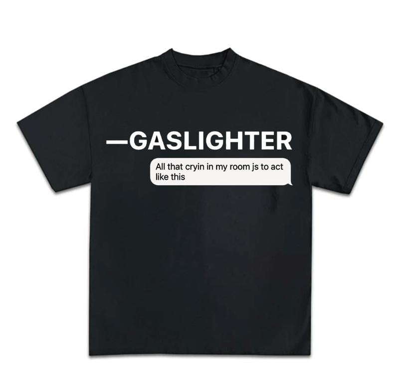 Gaslighter T Shirt Gothic Harajuku Graphic Goth Y2k Clothing Hoodie, Sweatshirt | GrindPrints.com