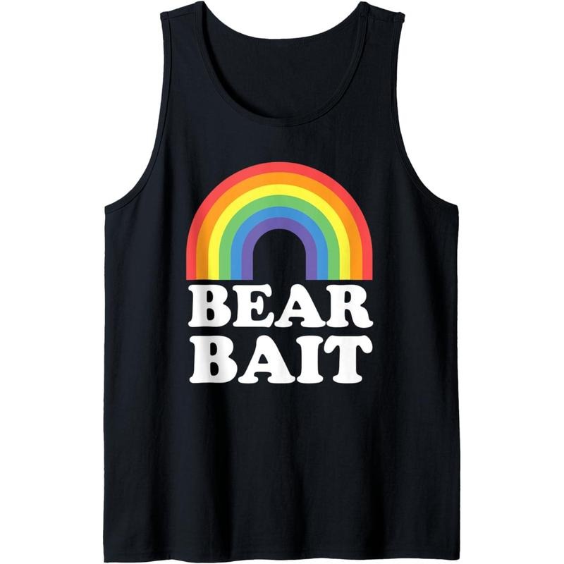 Gay Bear Bait Rainbow LGBT Tank Top T-Shirts, Hoodie, Sweatshirt | GrindPrints.com