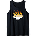 Gay Bear Flag Bear Paw Tank Top T-Shirts, Hoodie, Sweatshirt | GrindPrints.com