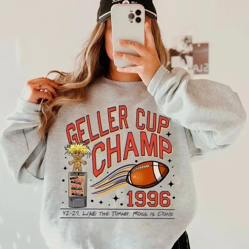 Geller Cup Champ 1996 Geller Bowl Friendsgiving Shirt Friends Geller Cup Shirt Friends Thanksgiving T-Shirts, Hoodie, Sweatshirt
