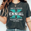 Gen X Cynic!Sm Ennial Millennial And Drive Shirt, Optimism Generation X Ennial, Trendy Funny Adult Humor Gen X Tshirt,...