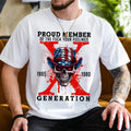 Gen X Sarcastic Shirt Proud Member Generation Shirt Gen X Skull Raised House Water Neglect Shirt Casual Menswear Top T-Shirts, Hoodie, Sweatshirt