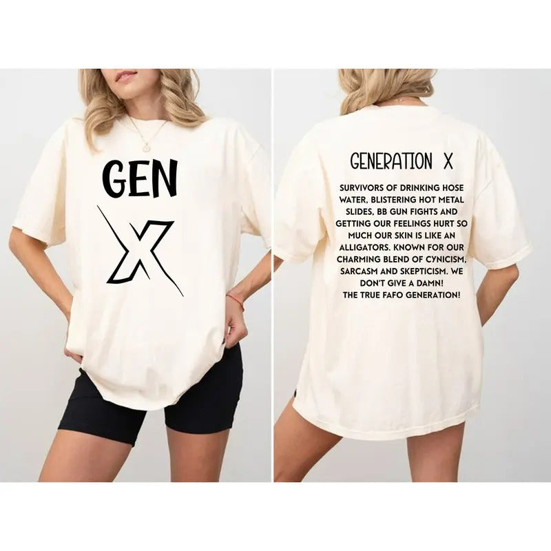 Gen X Style 2 Shirt And Sweatshirt, Heavy Cotton Tee, Generation X , Gift For Dads, Funny Gen X T shirts, Sarcastic T...