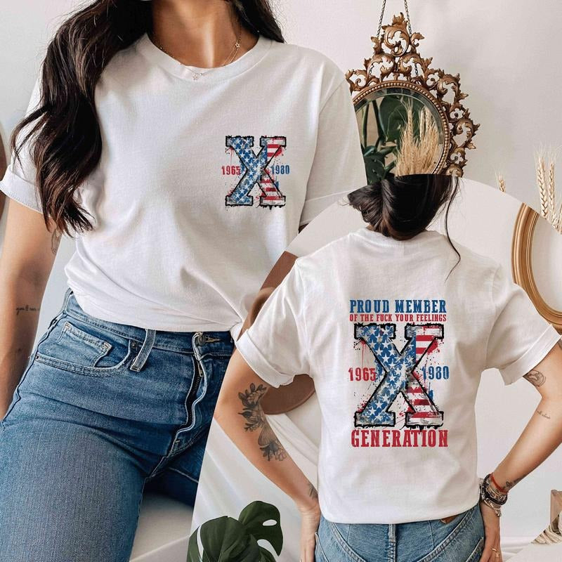 Generation 4th of July Shirt, Proud Member Generation Shirt, American Flag Shirt, Gen-X Sarcastic Shirt, Funny Usa Shirt,...
