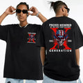 Generation X Fafo Two Side Shirt, Raised On House Water And Neglect, Funny Saying Shirt, Unisex Short Sleeve Tee Shirt,...