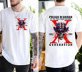 Generation X Fafo Two Side Shirt, Raised On House Water And Neglect, Proud Member Generation Shirt, Funny Quote Tee,...