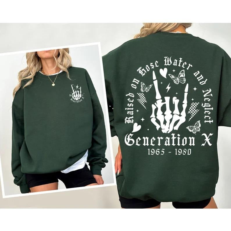 Generation X Shirt, Gen X TShirt, Gen X Colors TShirt, Generation X T-Shirt, Raised on Hose Water and Neglect Shirt,...