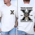 Generation X Skull Two Sides Shirt, Proud Member Of The Fck You Feelings, Gen X Sarcastic, Unisex Short Sleeve Tee Shirt,...